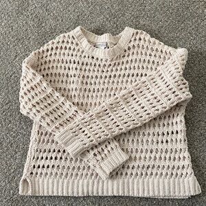 Cropped cream sweater